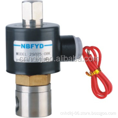 High Pressure High Temperature Normally closed Type pop pilot stainless steel solenoid valve 220v ac